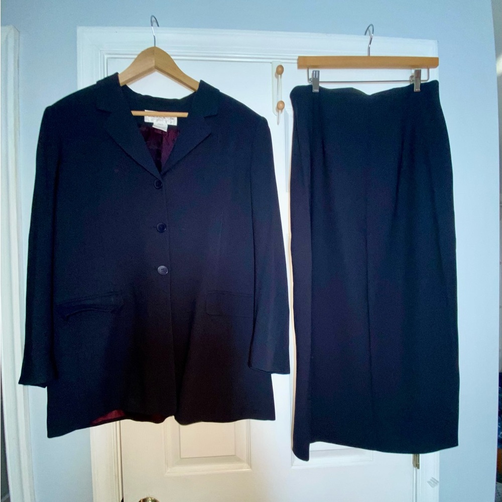 Jones New York Dark Blazer with long skirt set